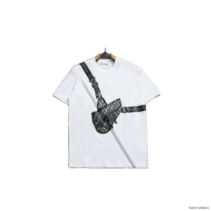 Dior Monogram Collection Light Luxury Style White T-Shirt