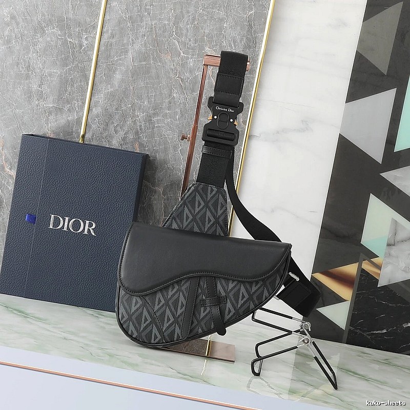 Dior Saddle bag Black Oblique
