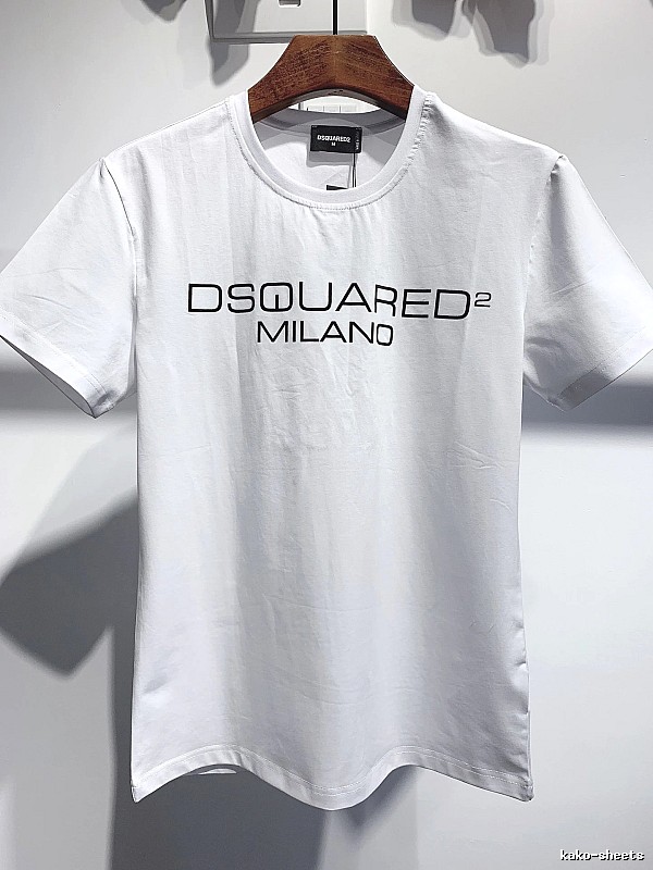 DSQUARED2 Letter Print Streetwear Brand White T-Shirt
