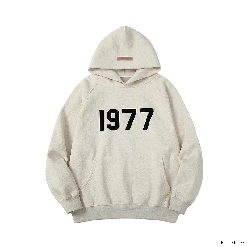ESSENTIALS 1977 Style Light Grey Hoodie