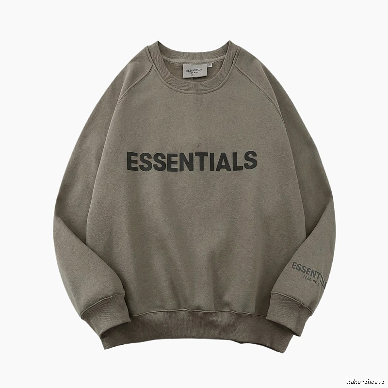 ESSENTIALS Basic Gray Sweatshirt