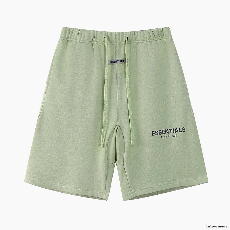 ESSENTIALS casual style light green shorts
