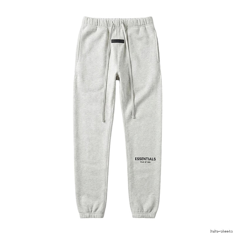 ESSENTIALS minimalist light gray sweatpants
