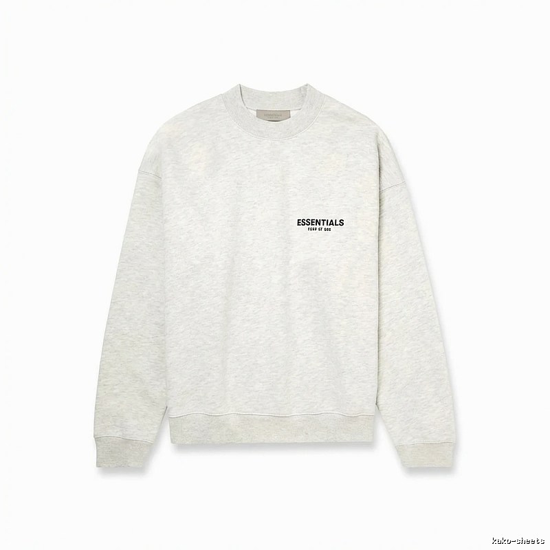 ESSENTIALS minimalist light gray sweatshirt