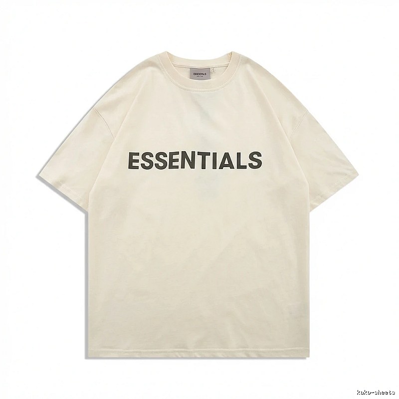 ESSENTIALS minimalist style beige T-shirt