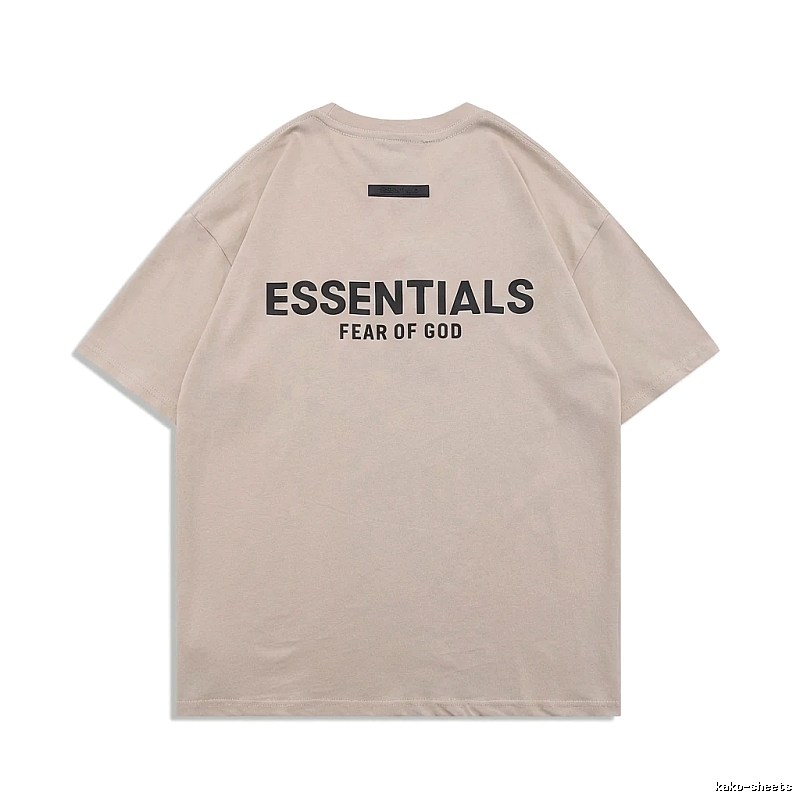 ESSENTIALS minimalist style beige T-shirt