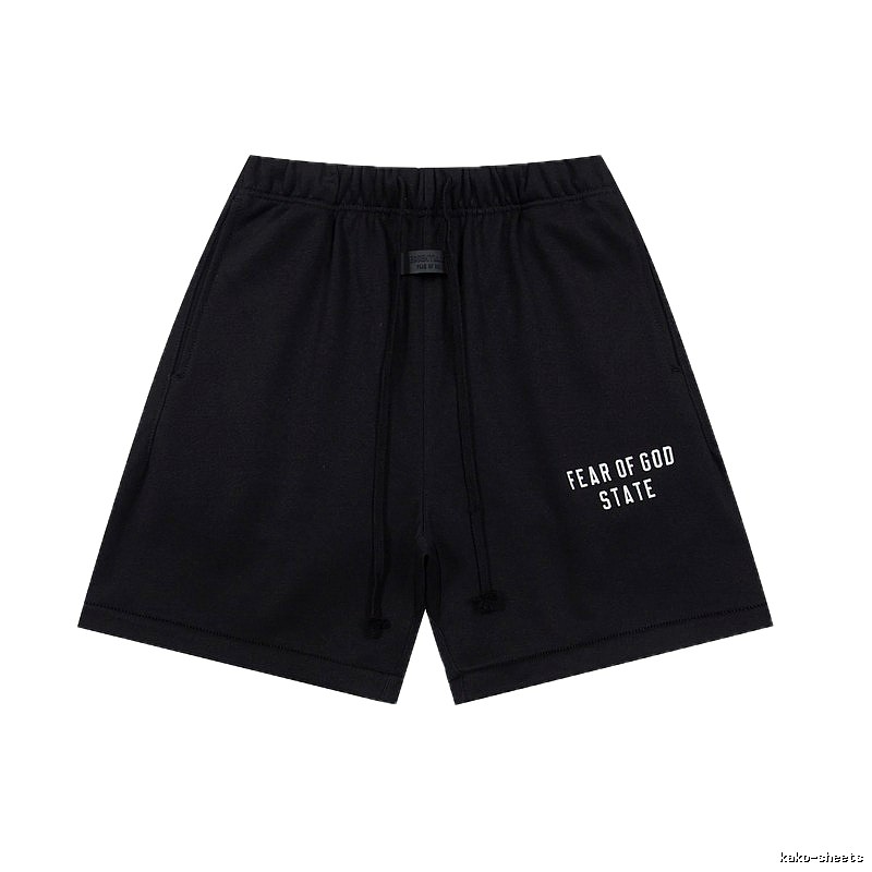 ESSENTIALS minimalist style black shorts