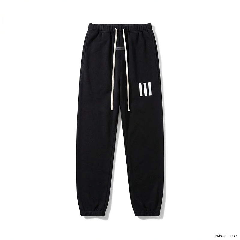 ESSENTIALS minimalist style black sweatpants