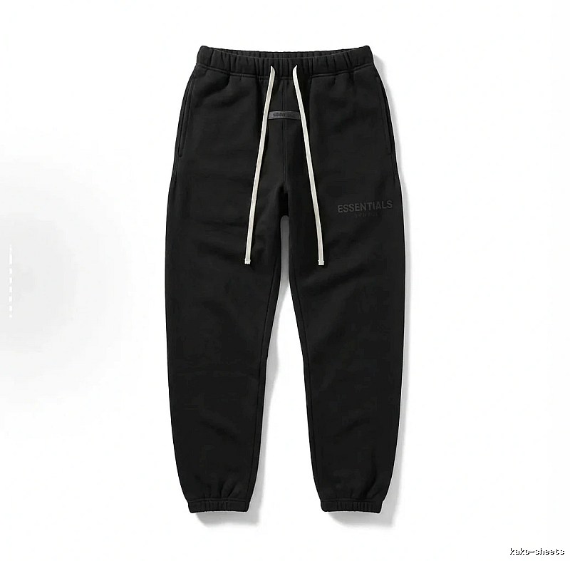 ESSENTIALS minimalist style black sweatpants