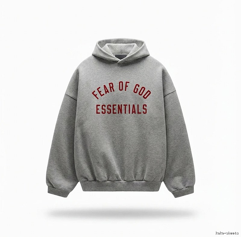 ESSENTIALS minimalist style grey sweatshirt