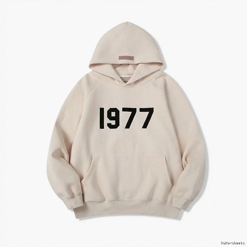 ESSENTIALS minimalist style off-white sweatshirt