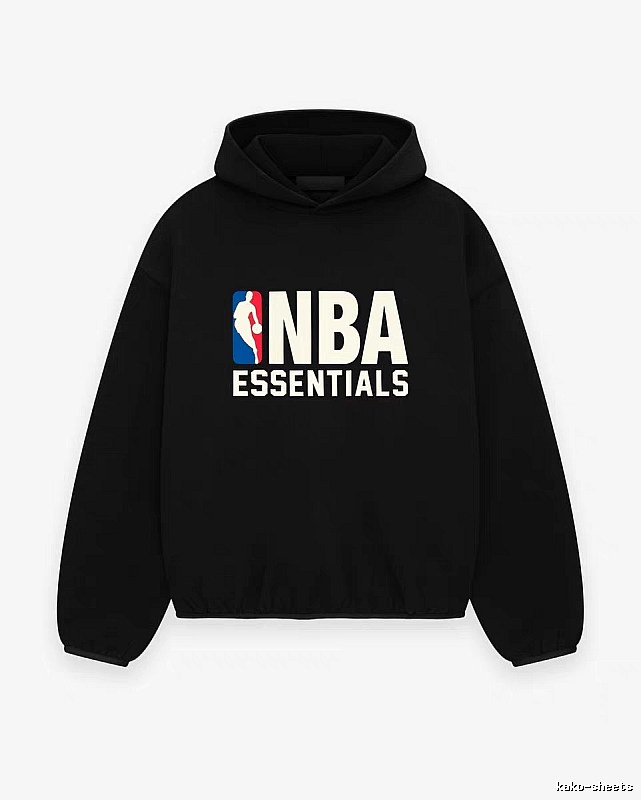 ESSENTIALS NBA-style black hoodie