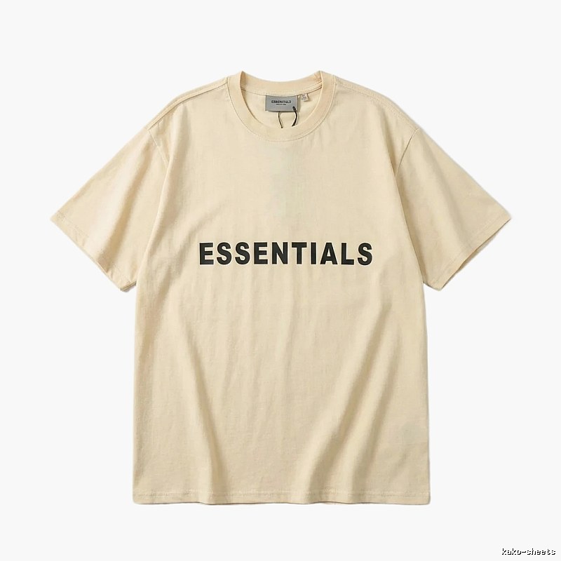 ESSENTIALS Simple Beige T-shirt