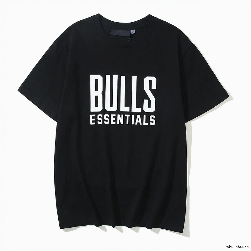 ESSENTIALS Trendy and Cool Style Black T-shirt