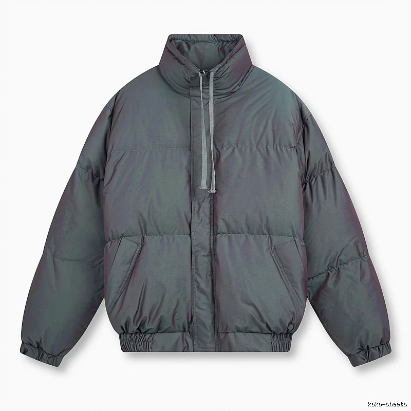 ESSENTIALS trendy and cool style dark gray cotton-padded coat
