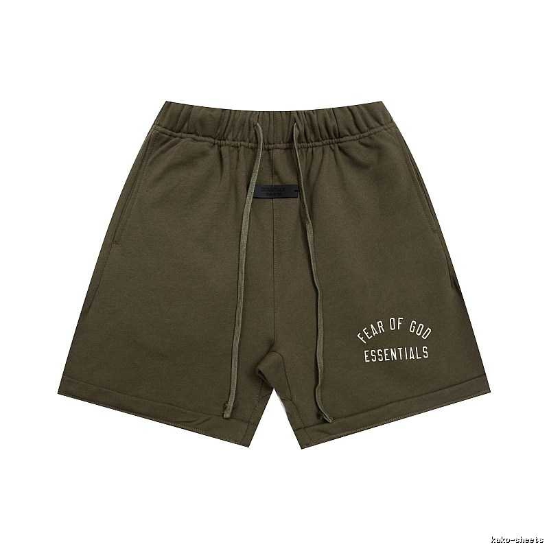 ESSENTIALS trendy brand army green shorts