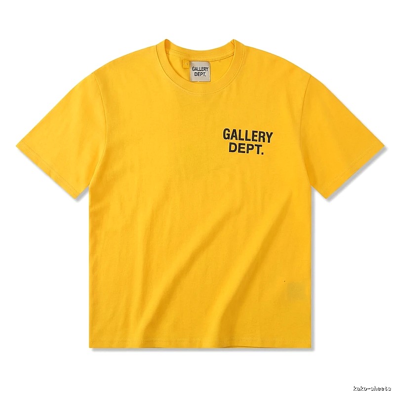 Gallery Dept. Alphabet Style Yellow T-shirt