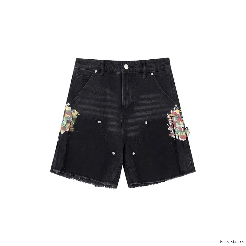 Gallery Dept Graffiti Style Black Shorts