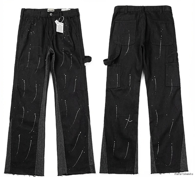 Gallery Dept Graffiti Style Black Work Pants