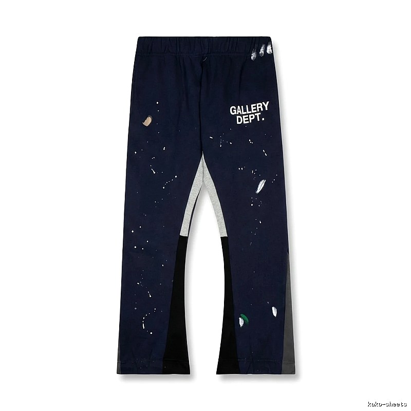 Gallery Dept graffiti-style navy blue pants
