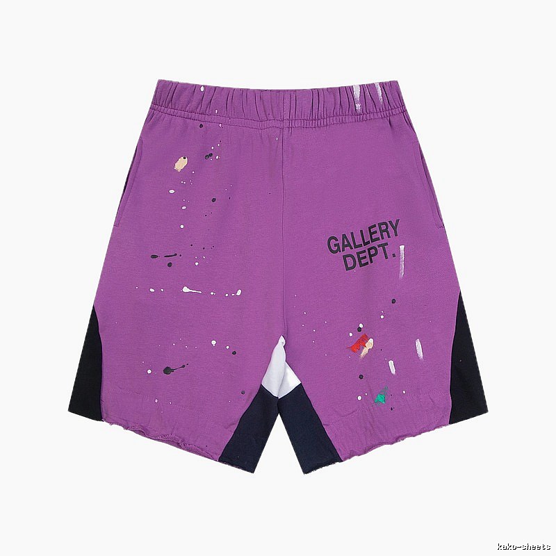 Gallery Dept. graffiti-style purple shorts