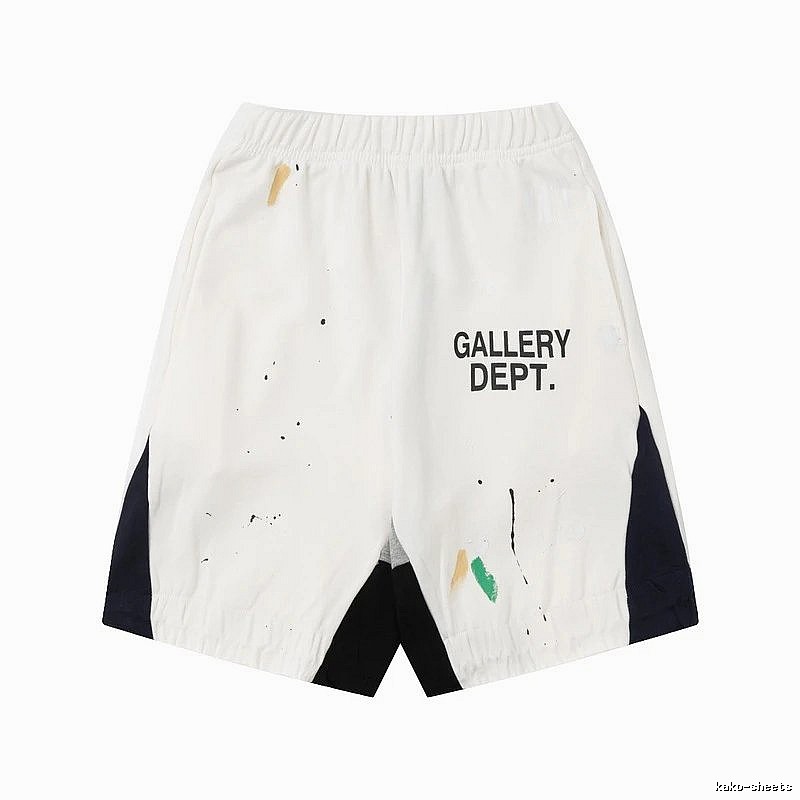 Gallery Dept. Graffiti Style White Shorts