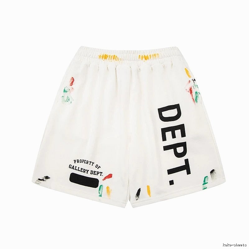 Gallery Dept graffiti-style white shorts