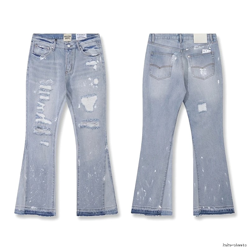 Gallery Dept Ripped Trendy Light Blue Jeans