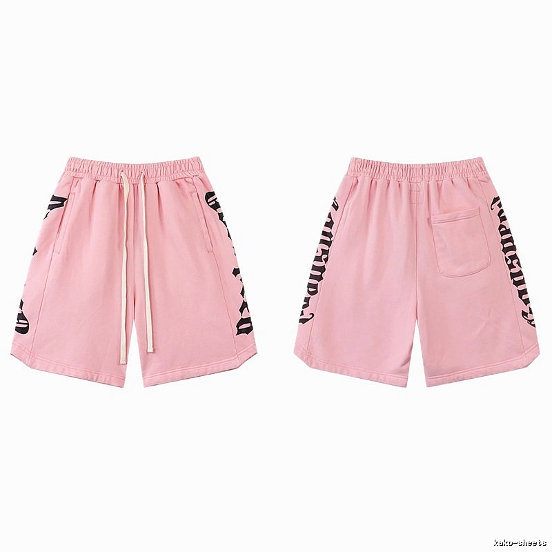 Godspeed Gothic Print Street Style Pink Shorts