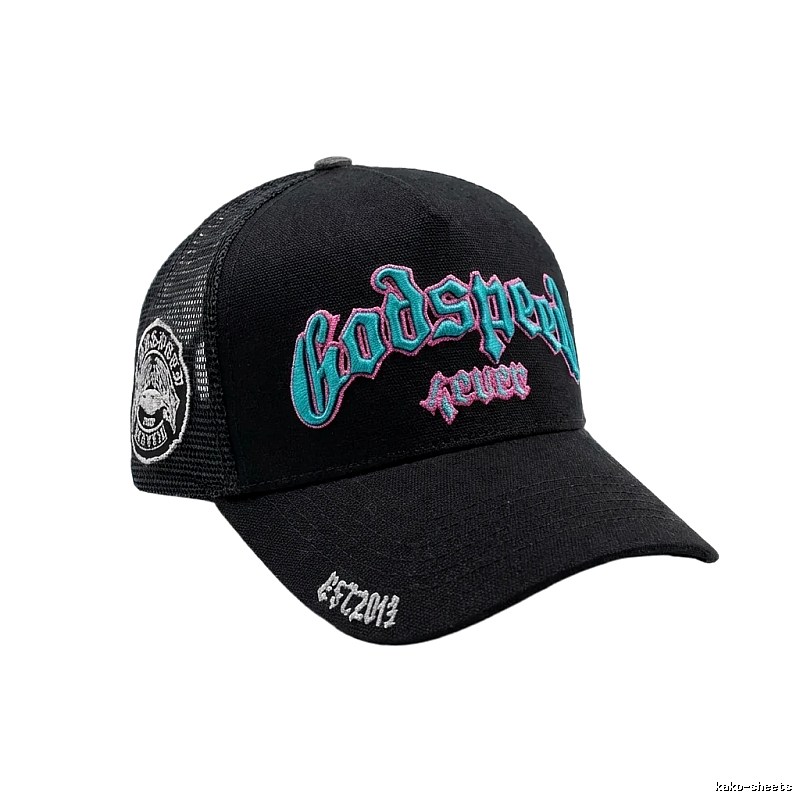 Godspeed Printed Trendy and Cool Black Hat