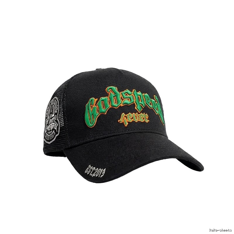 Godspeed retro-style black hat