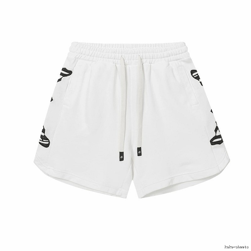 Godspeed Rhinestone Street Style White Shorts