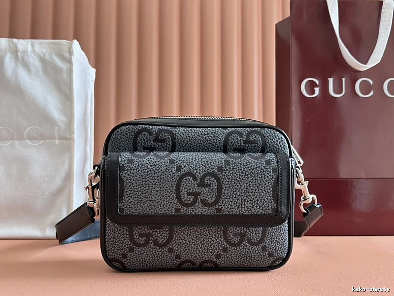 Gucci Camera crossbody bag Brown Black GG