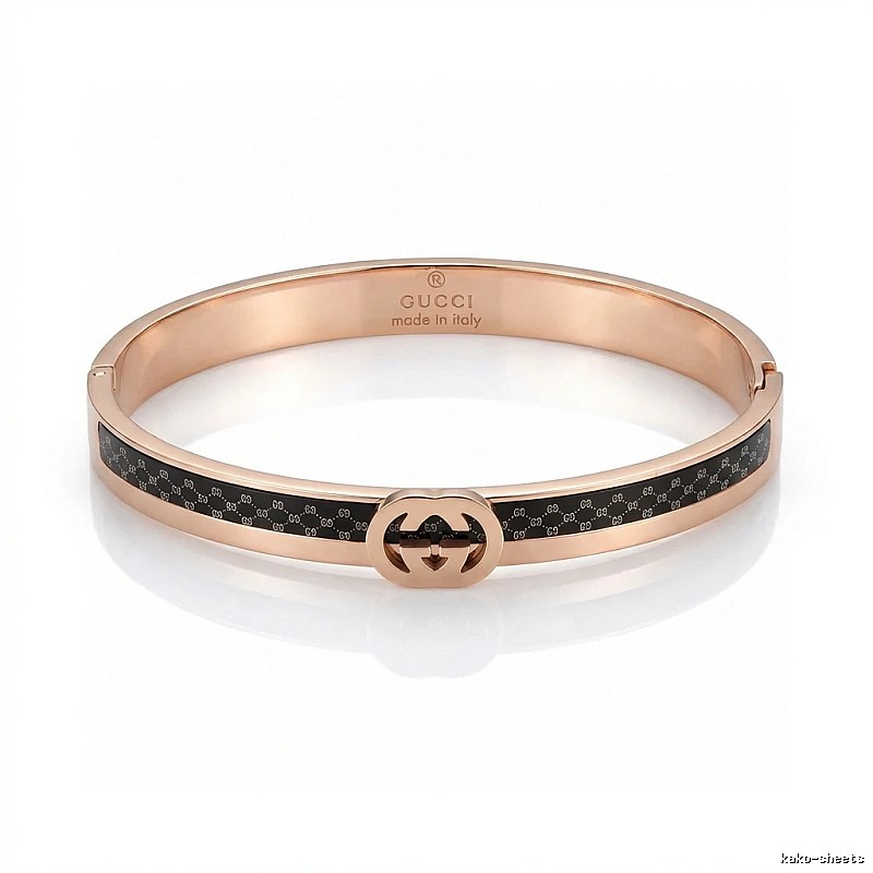 Gucci Double G Vintage Rose Gold Bracelet