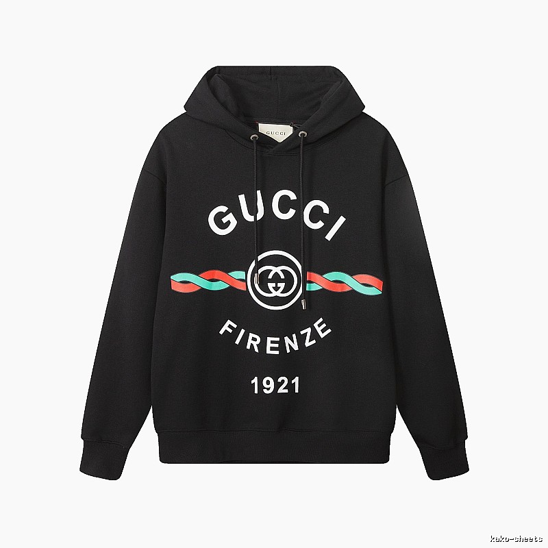 Gucci Hoodie with Black Hoodie with Gucci Firenze