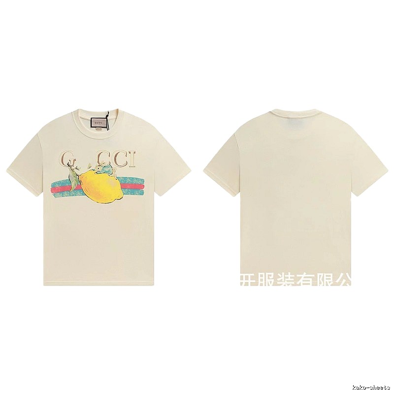 Gucci Vintage-style Off-white Lemon Print T-Shirt