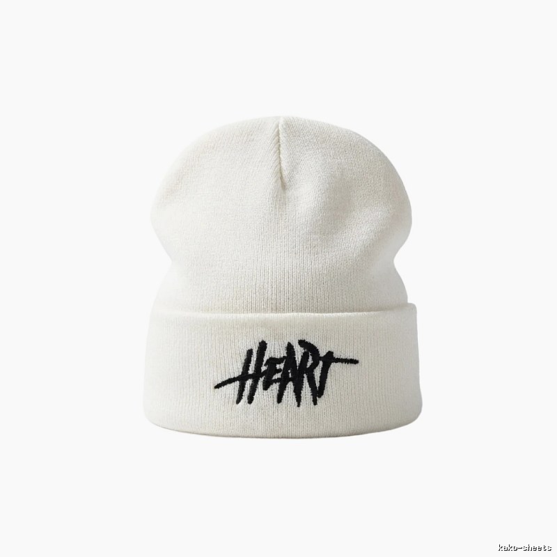 Heart Trend Brand Simple Style White Hat