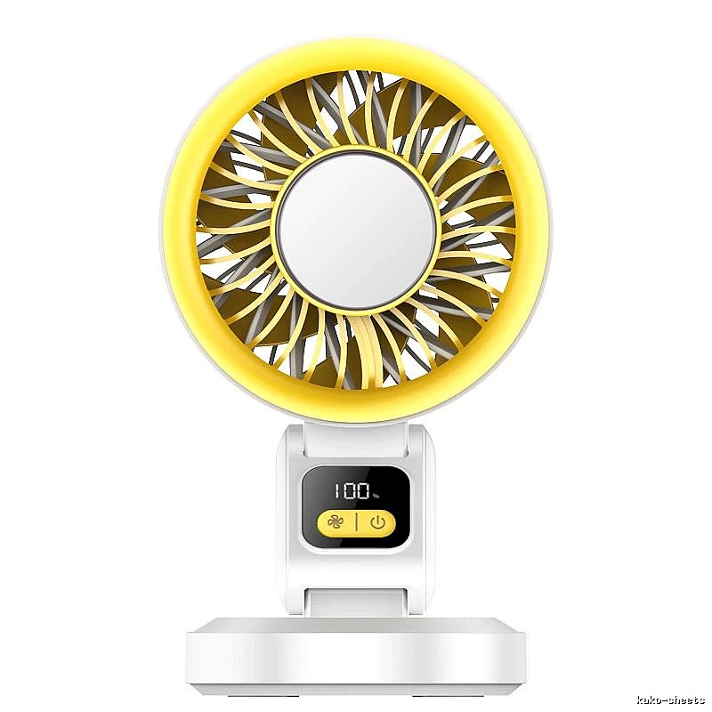 Heat Relief Desktop Cooling Fan White Standard Airflow