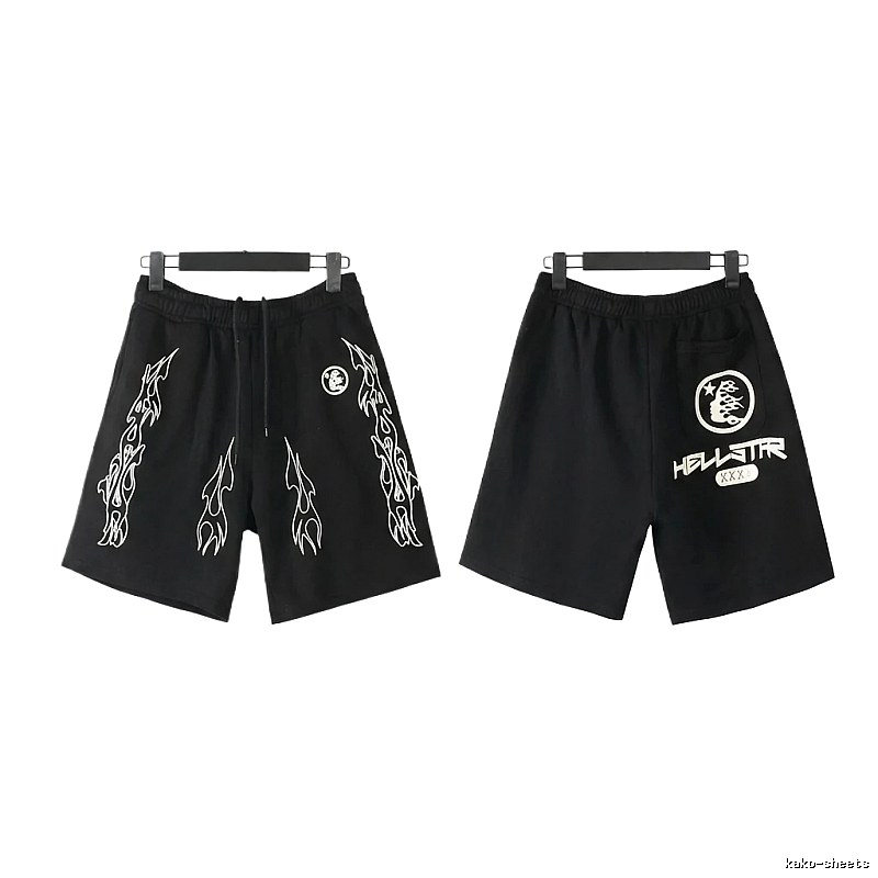 Hellstar dark style printed shorts