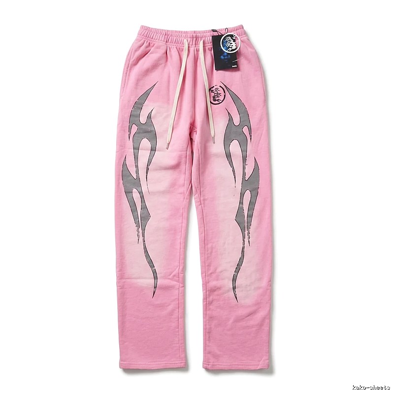 Hellstar Flame Wind Pink Sweatpants