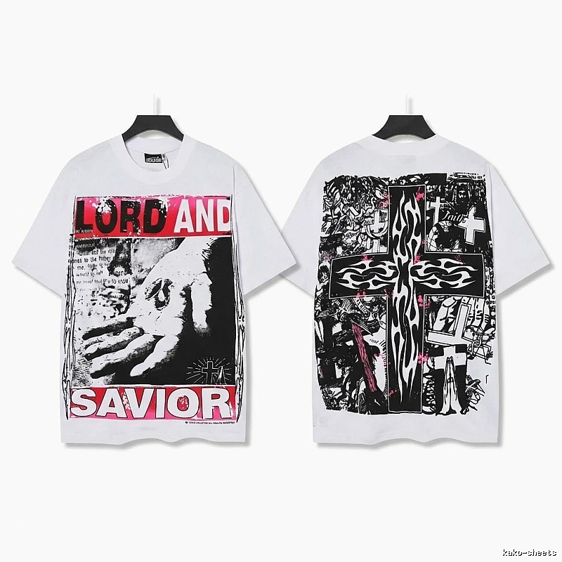 Hellstar religious style white T-shirt