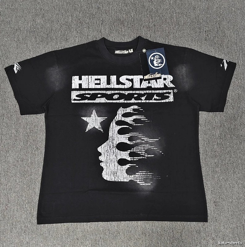 Hellstar Sports Street Style Black Short-sleeve T-shirt
