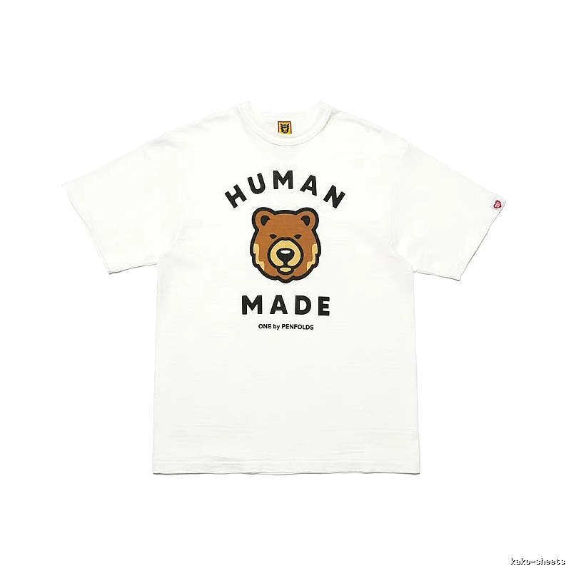 HUMAN MADE Bear Head Japanese Retro White T-Shirt