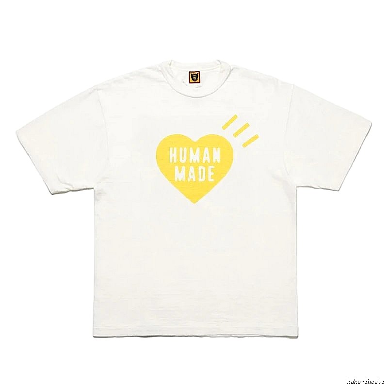 Human Made Monogram Heart logo T-shirt Black Green Human for Layered Styling
