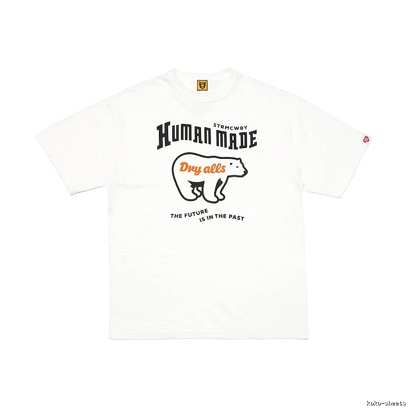 HUMAN MADE Polar Bear Print Vintage White T-Shirt