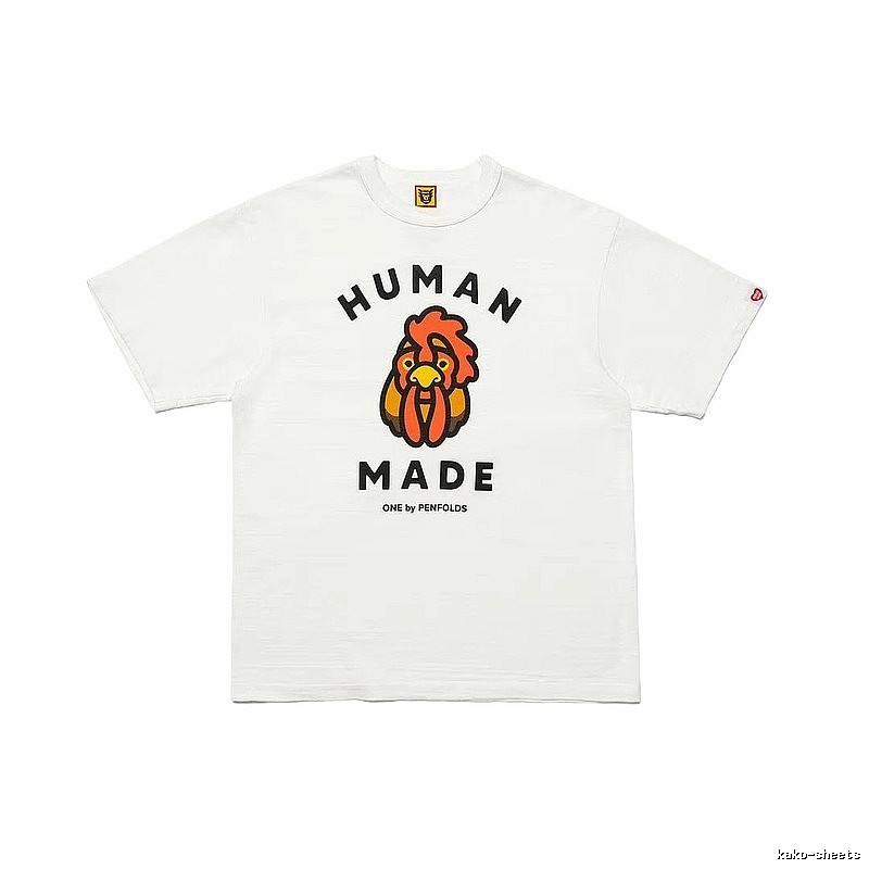 HUMAN MADE x Le Coq Sportif Co-branded Japanese Streetwear White T-Shirt