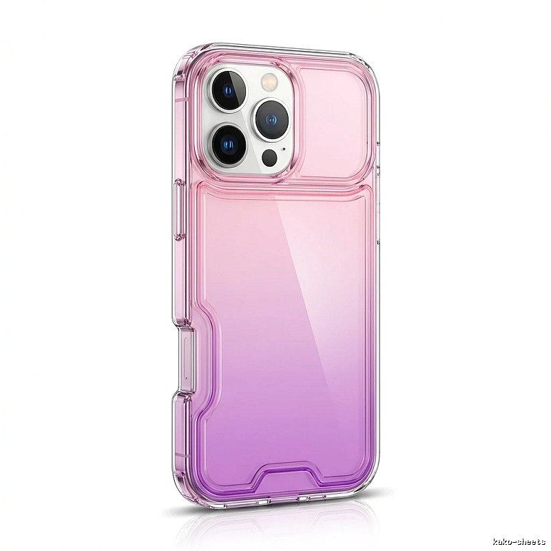 iPhone gradient transparent pink phone case