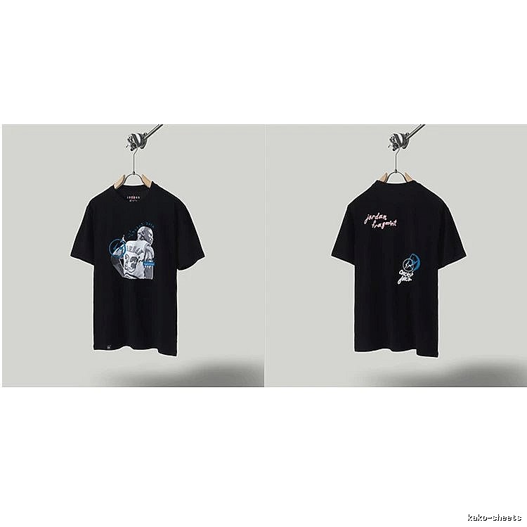 Jordan x TS Co-branded Street Style Black T-shirt