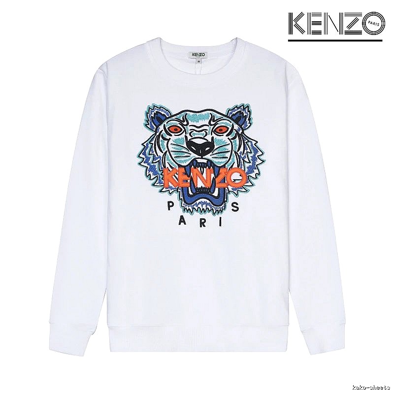 Kenzo Style Kc16 Tiger SweatShirt Coffee Run Graphic