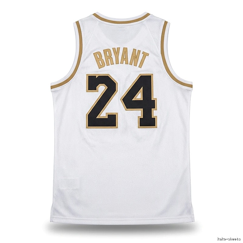 Kobe No. 24 retro-style white jersey